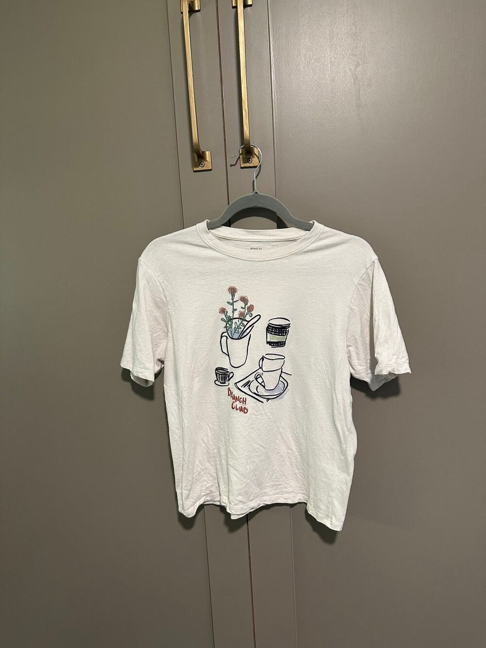 Abercrombie embroidered tshirt size small